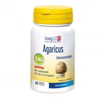 Agaricus Bio Himematsutake 60 capsule | Integratore per le difese naturali | LONGLIFE - Funghi Bio