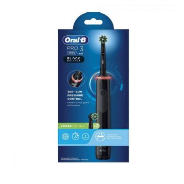 Pro 3 Black  | Spazzolino elettrico professionale + 2 REFILL | ORAL B