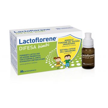 Difesa Bimbi 10 flaconcini | Integratore Sistema Immunitario | LACTOFLORENE