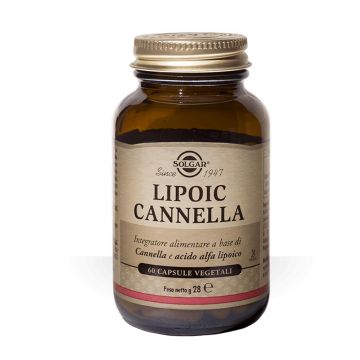 Lipoic Cannella 60 cps vegetali | Integratore Metabolismo | SOLGAR