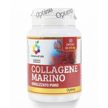 COLLAGENE MARINO 60 cps| Integratore Pelle e Articolazioni | OPTIMA NATURALS Colours of Life