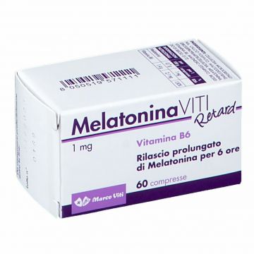 Melatonina Viti retard 60 cpr | Integratore di melatonina e vitamina B6 | VITI