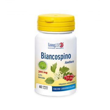 BIANCOSPINO 60 cps | Integratore per il rilassamento | LONGLIFE