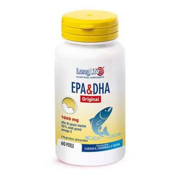 EPA DHA Original 60 Perle | Integratore di Omega 3 | LONGLIFE