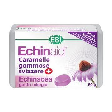 Echinaid Caramelle Gommose 50 g | Integratore di echinacea al gusto ciliegia | ESI - Echinaid