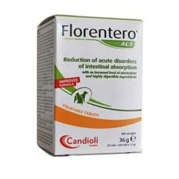 FLORENTERO ACT Compresse | Benessere Intestino CANI e GATTI 30 compresse appetibili | CANDIOLI