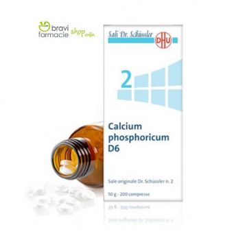 2 CALCIUM PHOSPHORICUM D6 | Fosfato di Calcio 200 Cpr | SCHWABE - Sali Dr.Schussler