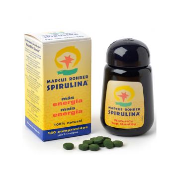 SPIRULINA 180 cpr | Micro alga con Proteine, Vitamine e Minerali | MARCUS ROHRER