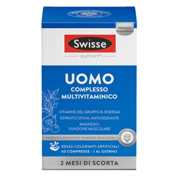 Multivitaminico UOMO 60 Cpr | Integratore vitamine | SWISSE