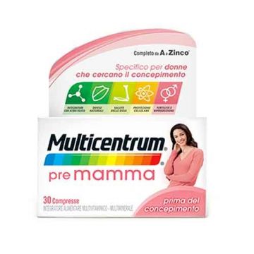 PRE MAMMA 30 cpr | Integratore concepimento | MULTICENTRUM