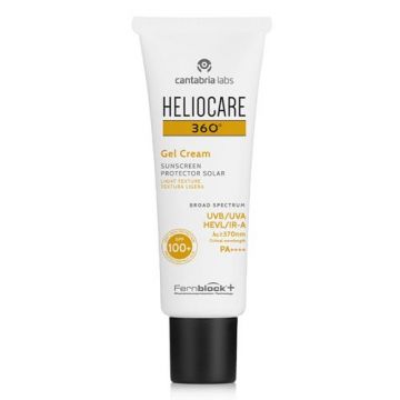 Heliocare 360° Gelcream 50 ml | Protezione solare SPF100+ pelli sensibili a eritemi | HELIOCARE