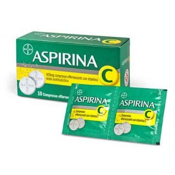 ASPIRINA C 400 mg cpr | 10 Compresse Effervescenti con Vitamina C