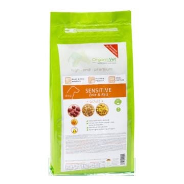 SENSITIVE 1,5 kg | Cibo secco riso e anatra per CANI | ORGANIC VET - Sensitive