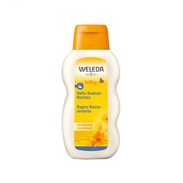 Baby Bagno Rasserenante Calendula 200 ml | Bagnetto rilassante bimbo | WELEDA