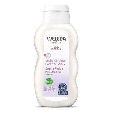 Crema Fluida Malva Bianca  200 ml | Crema lenitiva pelle tendenza atopica | WELEDA