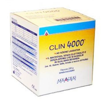 CLIN 4000 Polvere 200 g | Lassativo con Macrogol | AKKADEAS PHARMA