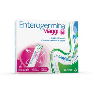 Viaggi 12 buste orosolubili | Integratore Benessere intestinale | ENTEROGERMINA