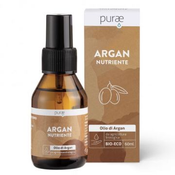 Olio argan BIO 60 ml | Olio nutriente corpo e capelli | PURAE