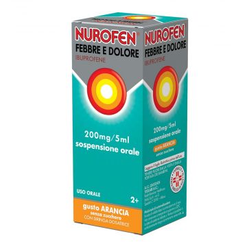 NUROFEN 200 mg/5 ml FEBBRE E DOLORE Bambini | Sciroppo Arancia  - 100 ml
