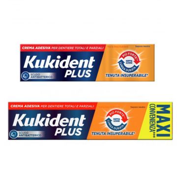 Plus Doppia Azione | Crema adesiva per dentiere | KUKIDENT