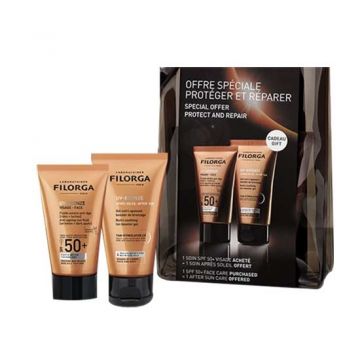 PROTECT AND REPAIR 40 ml+50 ml | Kit viso e doposole | FILORGA Uv Bronze