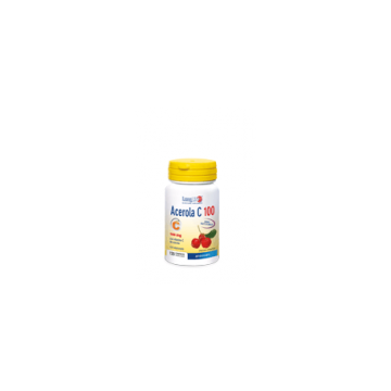 Acerola C 100 120 cpr masticabili | Integratore Vitamina C e Bioflavonoidi | LONGLIFE