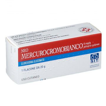 Neomercurocromo Bianco polvere | Flacone da 20 g