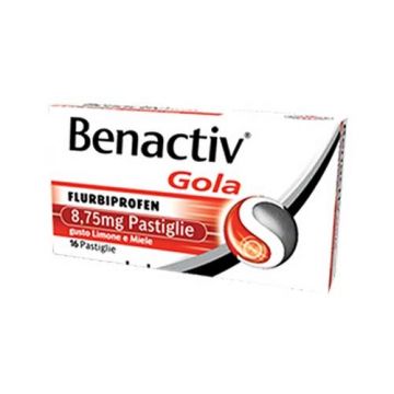 BENACTIV Gola 8,75 mg | 16 Pastiglie Gusto Limone e Miele