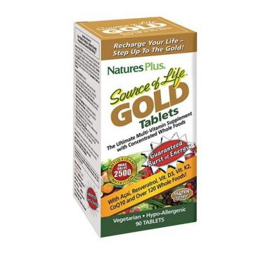 Source Of Life Gold 90 tavolette | Integratore multivitaminico | NATURE'S PLUS