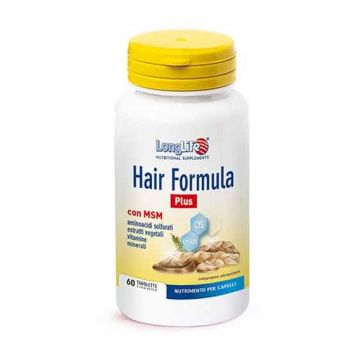 HAIR FORMULA PLUS 60 tav | Integratore Capelli con MSM | LONGLIFE