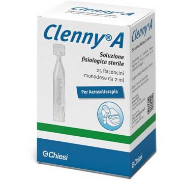 Clenny A  25 flaconcini da 2 ml | Soluzione fisiologica sterile | CHIESI