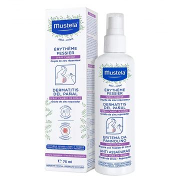 Spray Cambio 75ml | Crema barriera pannolino | MUSTELA