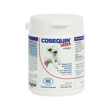 COSEQUIN ULTRA CON ASU | Integratore Articolazioni Forti per CANI 80 compresse | CANDIOLI