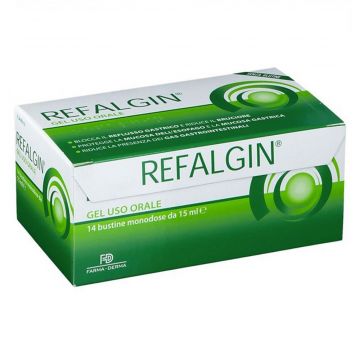 Refalgin Gel | 14 Bustine monodose da 15 ml contro il reflusso | FARMA-DERMA