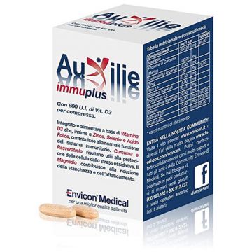 AUXILIE IMMUPLUS 30 compresse deglutibili | Interatore per il sistema immunitario | ENVICON MEDICAL