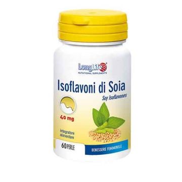 ISOFLAVONI DI SOIA 60 Perle | Integratore Disturbi Menopausa | LONGLIFE