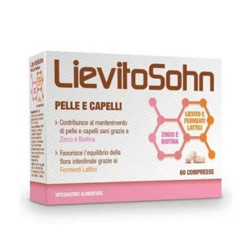 Pelle e capelli 60 cpr |  Fermenti lattici e vitamine B per l'intestino  LIEVITOSOHN