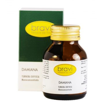 Damiana 50 capsule | Integratore Tonico | BRAVI LAB