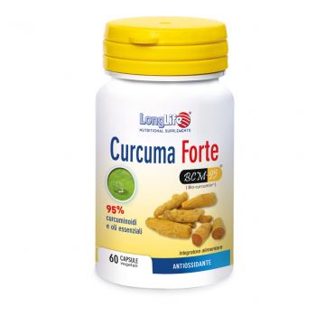 CURCUMA FORTE 60 cps | Integratore Curcumina con Ar-turmerone | LONGLIFE