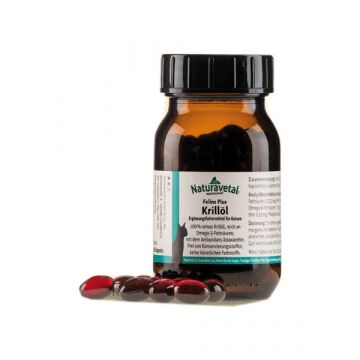 OLIO DI KRILL | Integratore Omega 3 e 6 60 capsule cod.8605 | NATURAVETAL - Felis Plus