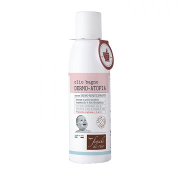 Olio Bagno 200 ml | Detersione pelle atopica | FIOCCHI DI RISO Dermo Atopia