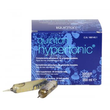 QUINTON HYPERTONIC 30 Fiale 10 ml | Acqua di mare ipertonica | ORIGINAL QUINTON