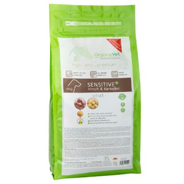 SENSITIVE+ CERVO 1,5 kg | Cibo secco cervo e patate per CANI | ORGANIC VET