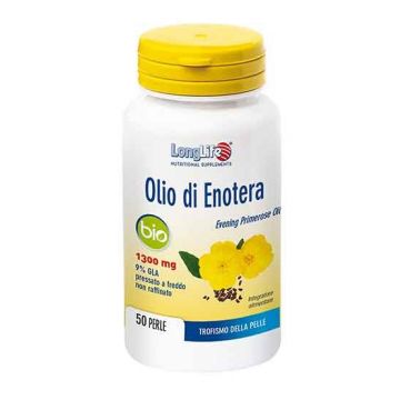 Olio di Enotera BIO 50 perle | Bellezza della cute e salute delle articolazioni | LONGLIFE