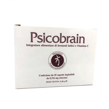 Psicobrain 30 capsule | Fermenti lattici e Vitamina C | BROMATECH