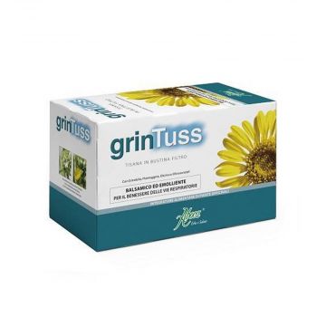 Grintuss Tisana 20 filtri | Rimedio per Tosse e benessere delle vie respiratorie | ABOCA