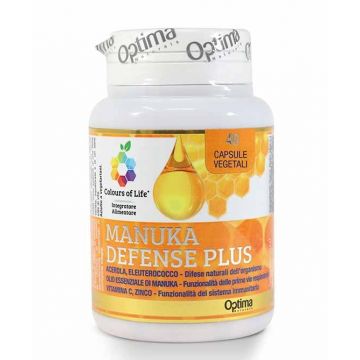 MANUKA DEFENSE PLUS 40 Capsule | Integratore Sistema Immunitario | OPTIMA NATURALS