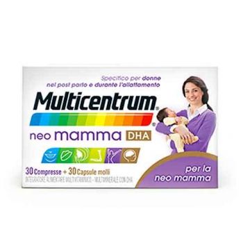 NEO MAMMA DHA | Integratore 30 cpr + 30 cps molli | MULTICENTRUM