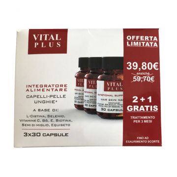 90 CAPSULE Promo | Integratore per Pelle e Capelli | VITAL PLUS