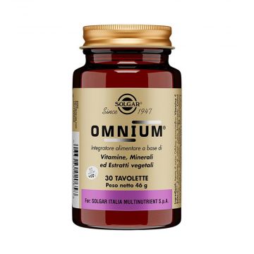 OMNIUM 30 tavolette | Multivitaminico multiminerale | SOLGAR